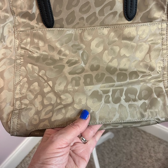 Michael Kors tan and black cheetah print handbag with lots of storage. - Picture 11 of 13